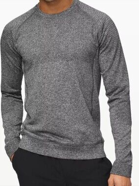 lululemon athletica Men's Long Sleeve Crewneck - Heather Gray